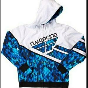 Fly Racing Kinetic Hoodie-Blue/